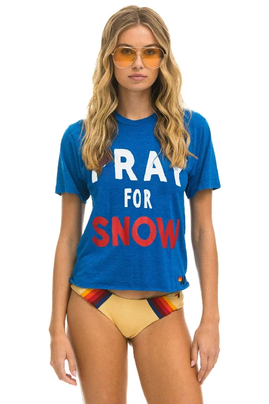 PRAY FOR SNOW BOYFRIEND TEE - OCEAN