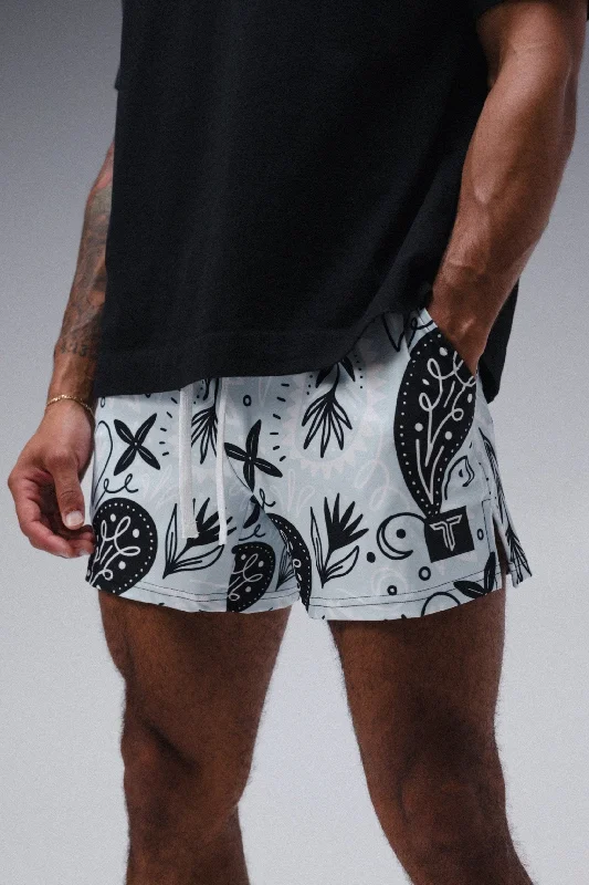 Bandana Gym Shorts (5” & 7" Inseam) - Ice