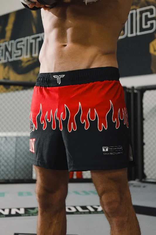 Fire FC Fight Shorts (5"&7“ Inseam) - Fire