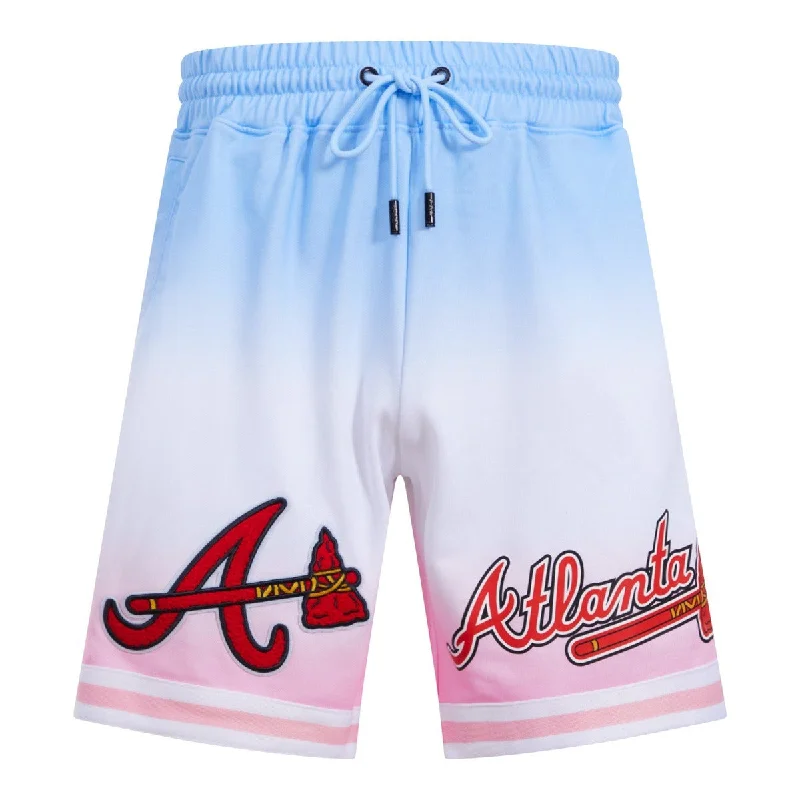 MLB ATLANTA BRAVES LOGO PRO TEAM MEN'S SHORT (BLUE/WHITE/PINK)