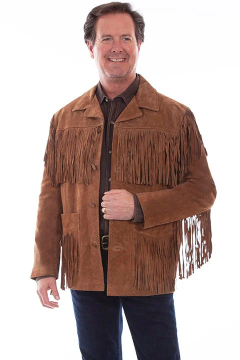 Men's Leather Fringe Jacket