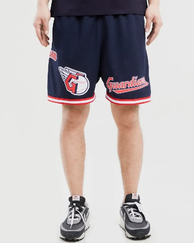 MLB CLEVELAND GUARDIANS MEN'S MESH SHORT (MIDNIGHT NAVY/RED)