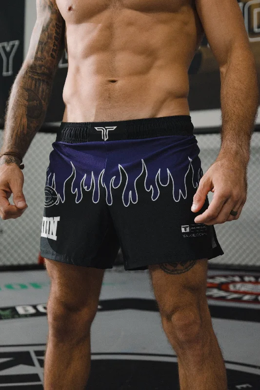 Fire FC Fight Shorts (5"&7“ Inseam) - Berry