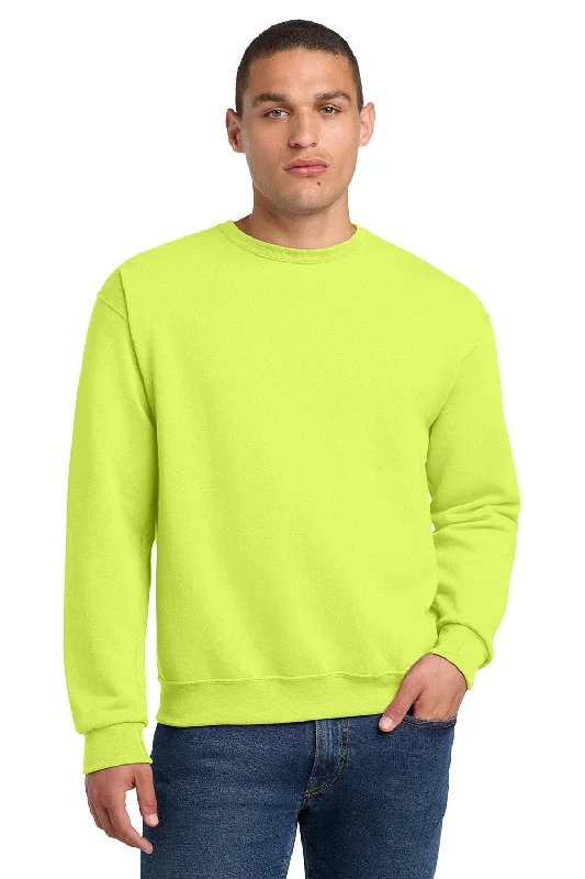 Jerzees Mens NuBlend Fleece Crewneck Sweatshirt - Safety Green