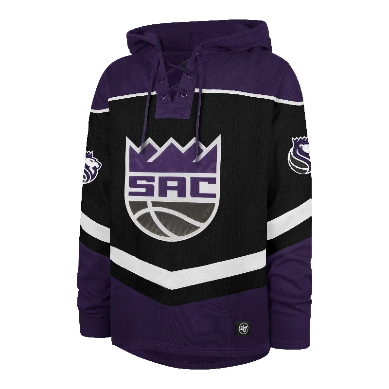 SACRAMENTO KINGS TRI SATIN '47 LAYUP LACER HOOD