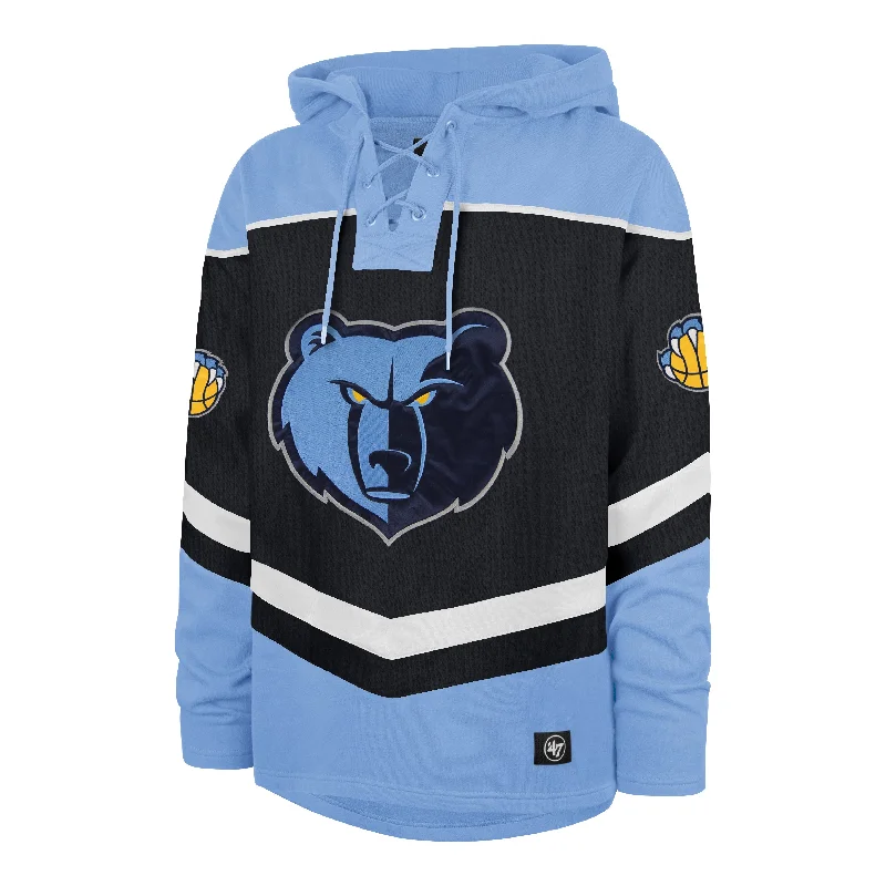 MEMPHIS GRIZZLIES TRI SATIN '47 LAYUP LACER HOOD