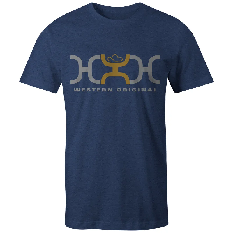 "Loop" Navy w/Grey/Mustard Logo T-shirt