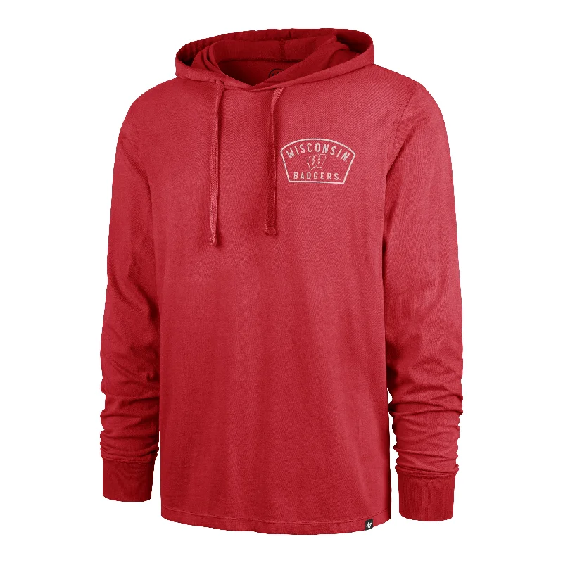 WISCONSIN BADGERS DUSTED OVERHAND '47 RIVER JERSEY HOOD