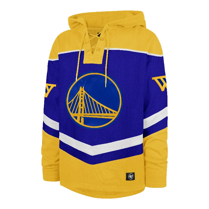 GOLDEN STATE WARRIORS TRI SATIN '47 LAYUP LACER HOOD