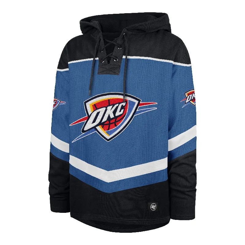 OKLAHOMA CITY THUNDER TRI SATIN '47 LAYUP LACER HOOD