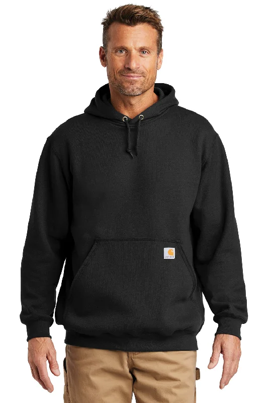 Carhartt Mens Hooded Sweatshirt Hoodie w/ Pouch Pocket - Black