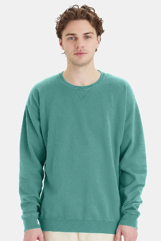 ComfortWash By Hanes Mens Crewneck Sweatshirt - Spanish Moss Green