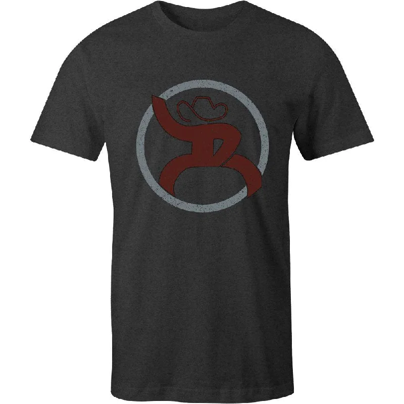 "Roughy 2.0" Charcoal w/Grey & Maroon Logo Tee