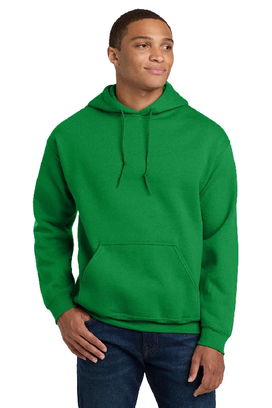 Gildan Mens Pill Resistant Hooded Sweatshirt Hoodie w/ Pouch Pocket - Irish Green