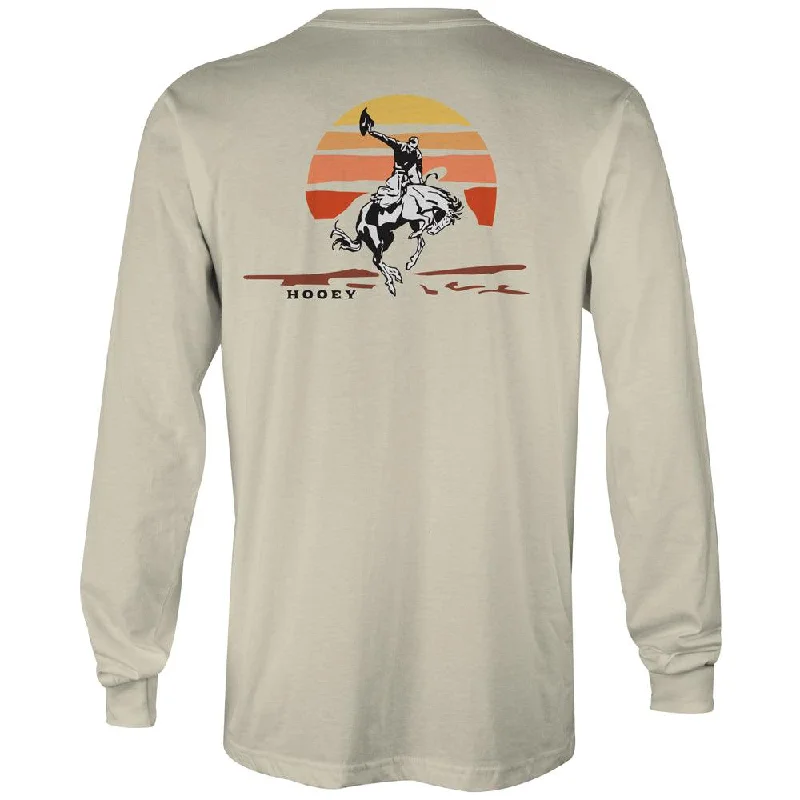 "Sunset Bronc" Cream Long Sleeve Tee Shirt