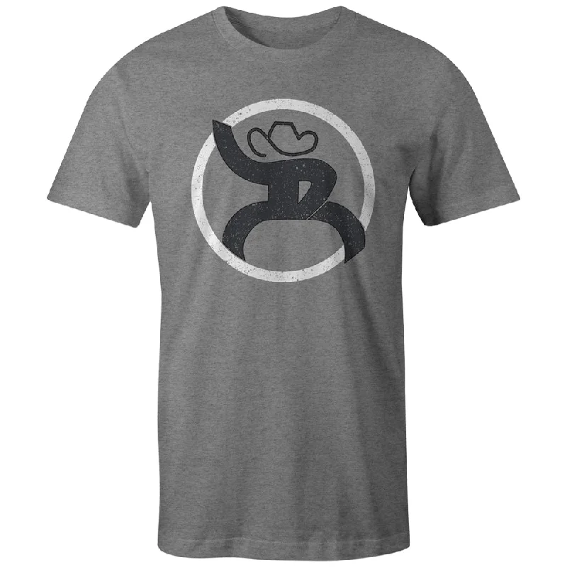 "Roughy 2.0" Grey w/White/Charcoal Logo T-shirt