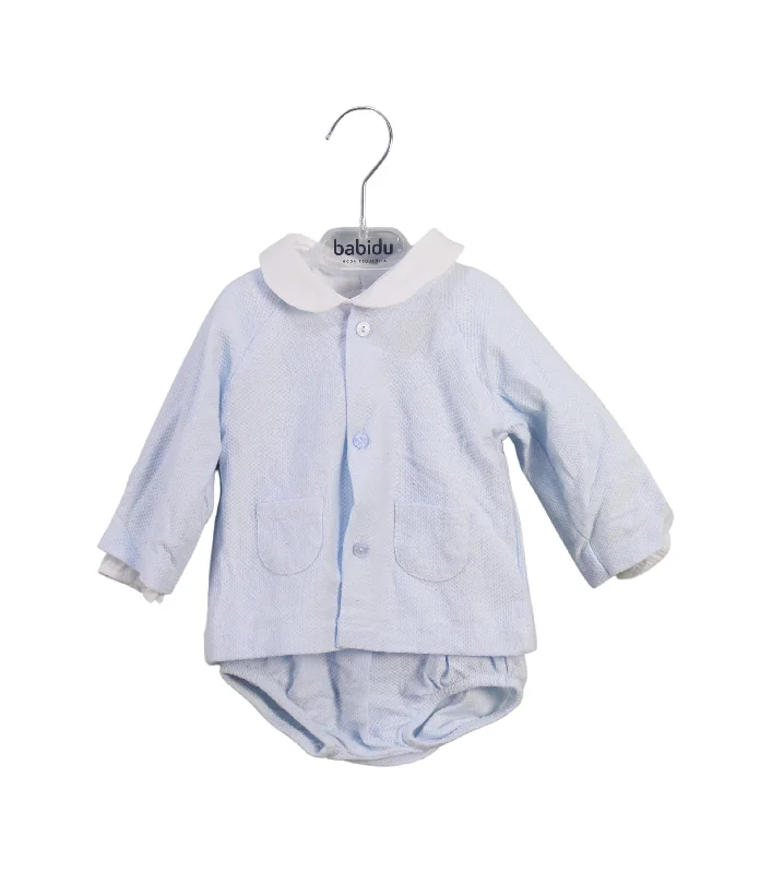 Babidu Top, Cardigan & Bloomer 6M