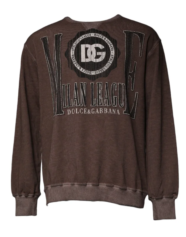 Dolce & Gabbana Logo Print Crew Neck Pullover Men's Sweater