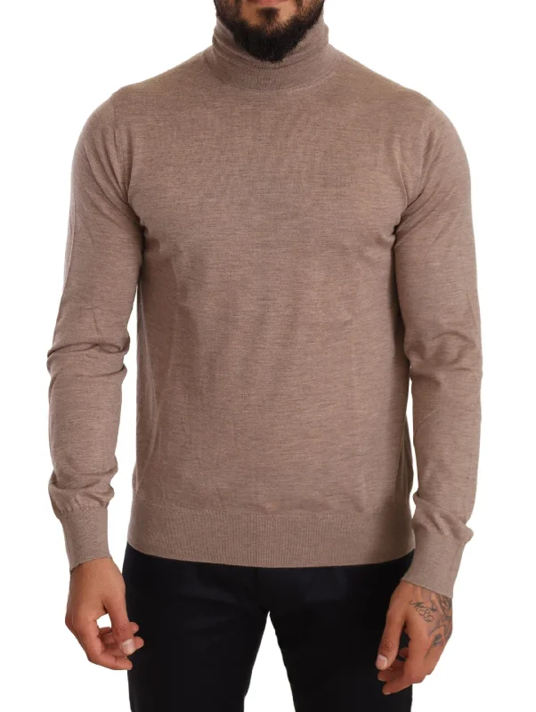 Dolce & Gabbana Elegant Cashmere Turtleneck Men's Sweater