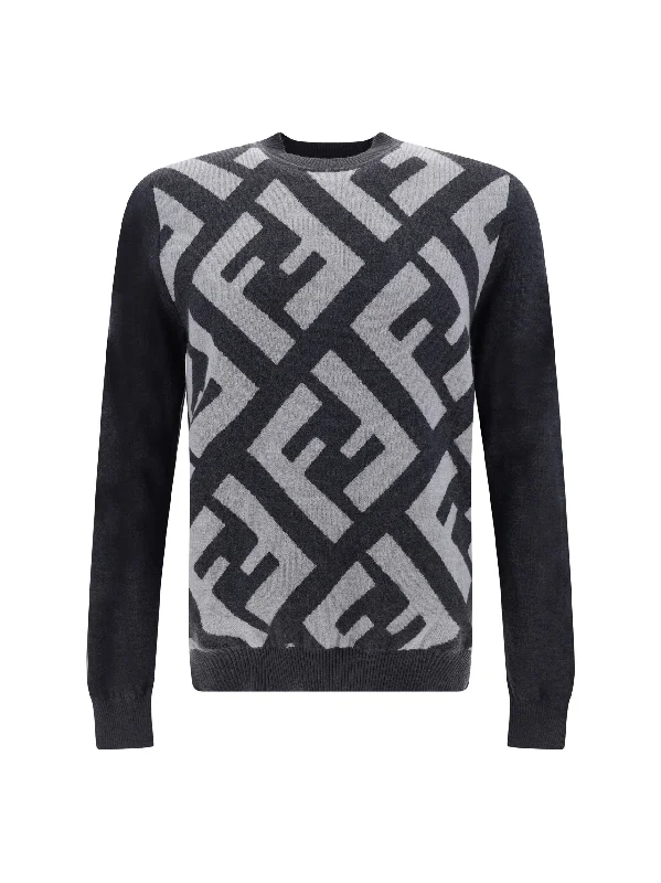 Fendi Chic Wool Iconic Logo Men's Sweater