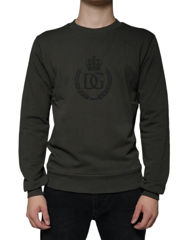 Dolce & Gabbana  DG Crown Crew Neck Pullover Men's Sweater